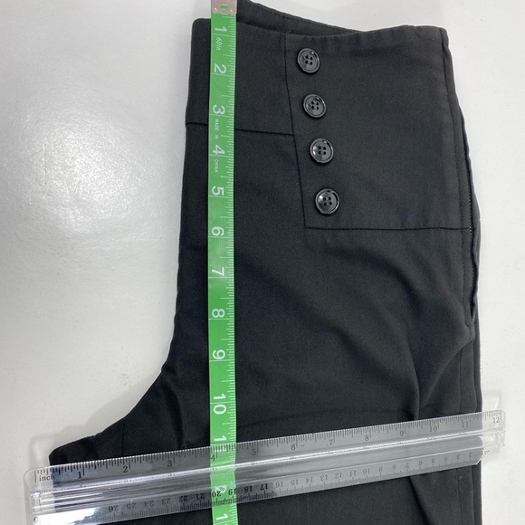 H &M SAILOR WIDE LEG High waist Black pants ,size 4 - Picture 9 of 13